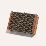 Goyard Minaudière Trunk Bag Black and Brown - Image 3